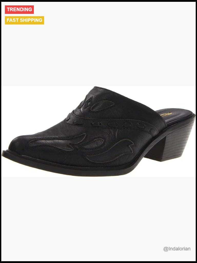 Faux Leather Mules With Cushioned Insole And 2" Heel